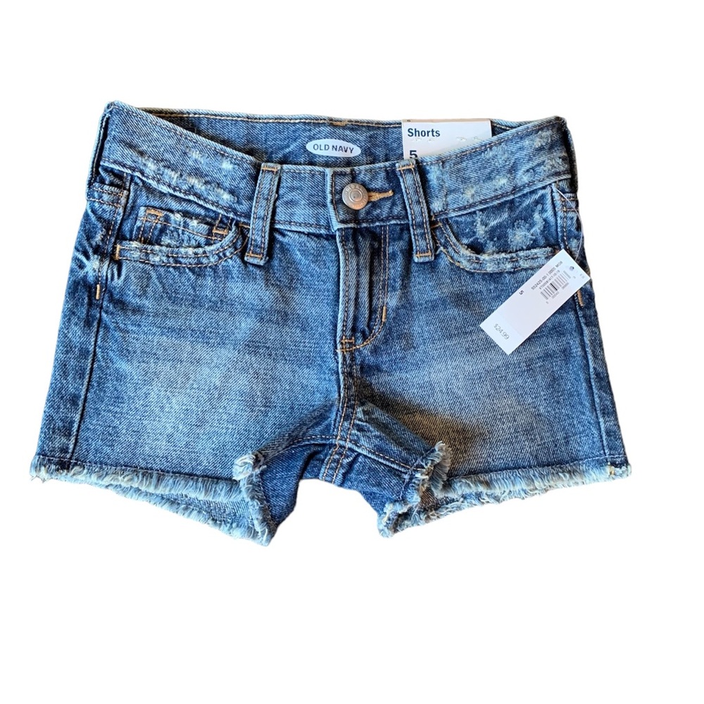 NWT Old Navy kids blue jean shorts. Size 5.